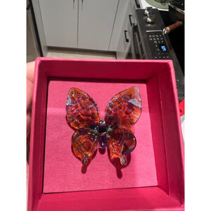 Handmade butterfly glass ring size 7 glasswork diy art